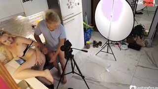 Photoshoot turned inside me fucking the performer
