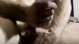 Lusty dude was very eager to masturbate his fat schlong