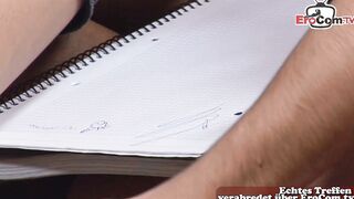 Homosexual 19 year old twinky lovers try first time anal banged!