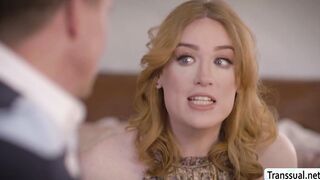 Perv stepbro sucks TS stepsis shecock and fuck her ass
