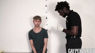 Twink perp punished with rough bareback interracial pounding