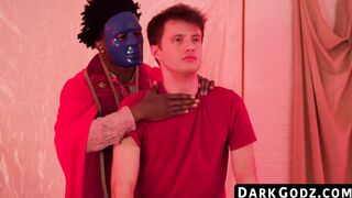 Athlete porn video – Creampie is the finish of the masked inked stud interracial bareback