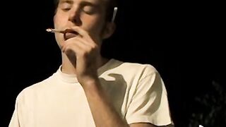 Billy has no limits in blowing his cigs and pleasing himself