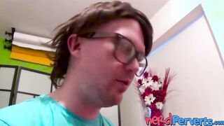 Mesmerizing Carly Rae hammered hard after sucking nerd POV