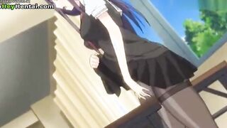 Wonderful aroused teen gets cumshot