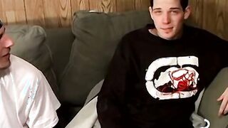 MouthfuckingÂ between gorgeous guys Chain and Benz Johanssen