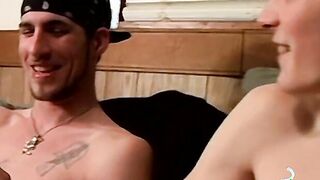 MouthfuckingÂ between gorgeous guys Chain and Benz Johanssen