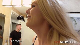 HotMilfsFuck - Sydny Davis' Perfect Face Get Spermed By two Dudes!