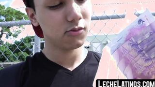 Before anal sex a oncestraight Latino man blows dick