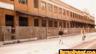 Old school homo rearing seriously after exotic penis massage