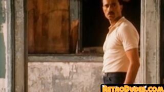 Old school homo rearing seriously after exotic penis massage