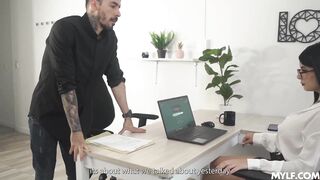 Huge Tits Mom Fucked By Her Boss For Promotion