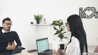 Huge Tits Mom Fucked By Her Boss For Promotion