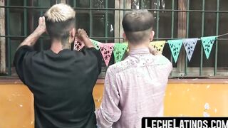 The first time a straight Latino rides raw is with cock