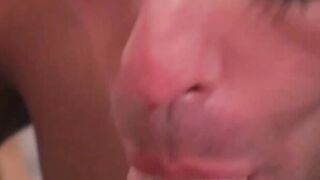 Twink sucked off before anal finger and cock insertion