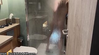 Stepmom shares the bed and her ass with a stepson