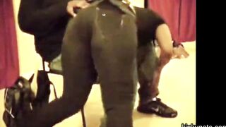 the ladle drums on stepdaughters booty