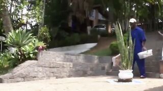 Loira rabuda gostosa do rabão fudendo com o negão dotado