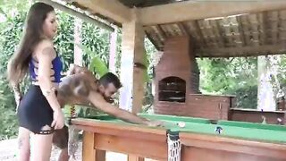 Morena gostosa do rabão fudendo com o dotado