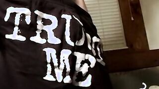 Axel loves pleasing his big dick with a blow of smoke