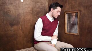Wicked twink sans protection bored by minister in admission stall