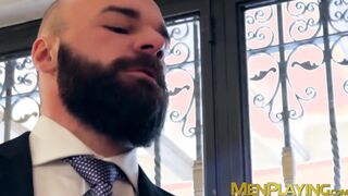 Businessmen take off their suits so they can have hot sex