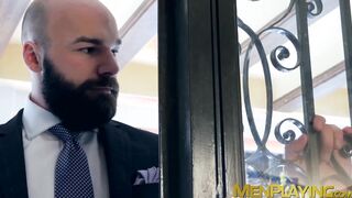 Businessmen take off their suits so they can have hot sex