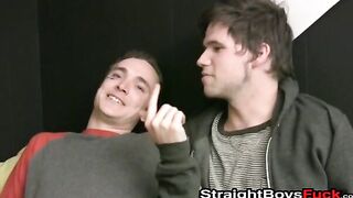 Short haired babe fucking with two handsome amateurs