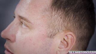 Devil Amber Angel sucks her teachers cock