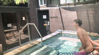 Swimmers turn into horny hotties in poolside pleasure