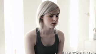 Blonde tbabe Ella Hollywood fucked after sensual massage