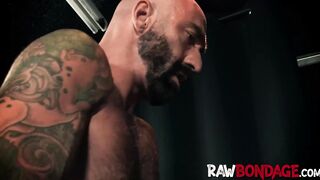 Hot jock sub brutalized with drilling and mouthfucking