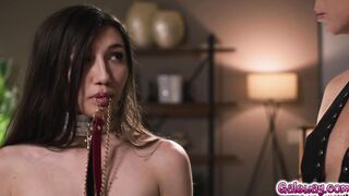 Helena Locke uses a strap-on on Maya's hole