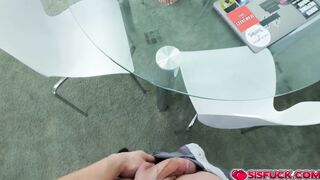 Vanessa Marie savoring Joshua Lewis' prick