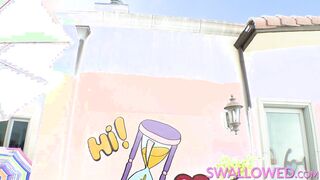 SWALLOWED Serena and Natalie are deepthroat divas