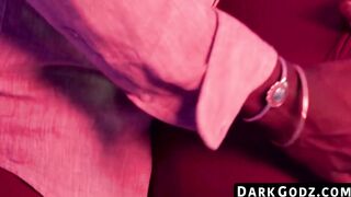 Black Devin Trezs enormous dick is ridden by lustful gay stud Matie