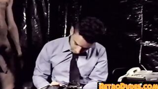 Midnight gay cums after butt hole boring in exemplary video