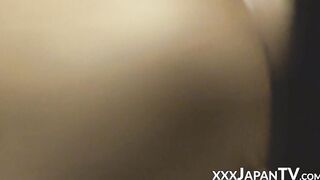 Superb Asian vixen filmed masturbating passionately
