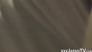 Superb Asian vixen filmed masturbating passionately
