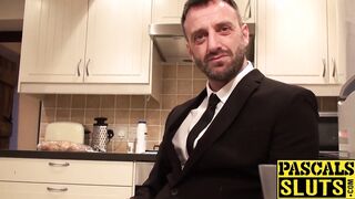 Busty Laura Louise takes a big fat cock deep inside her cunt