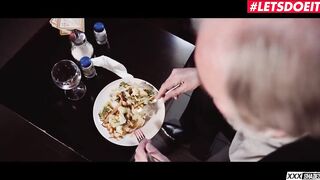 XXX SHADES - Latvian Waitress Casey A. Riding Grandpa At