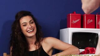 Bdsm dark hair watching loser