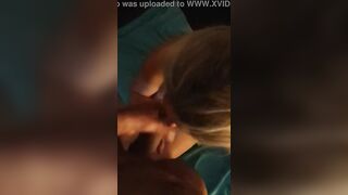 50 YO Blonde Mom Blows My Dick & Swallows