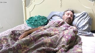 Stepdad wakes up to plowed a hispanic step-daughter