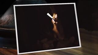 Crazy Sexy submissive Ashley Lane bound up, caned, drinks piss
