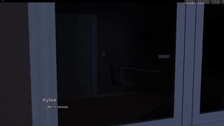 A boy turns inside a man
