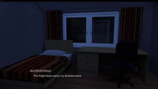 A boy turns inside a man