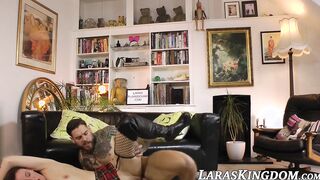 Horny UK MILF eats hot cum after hard doggystyle pounding