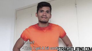 Gay for pay Latino drilled hard doggystyle after deepthroat