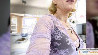 Two milfs in striptango